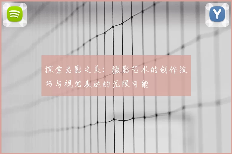 探索光影之美：摄影艺术的创作技巧与视觉表达的无限可能
