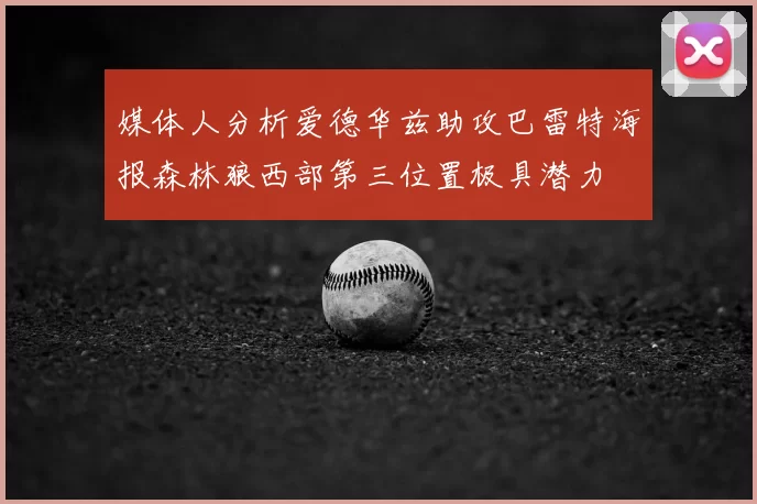 媒体人分析爱德华兹助攻巴雷特海报森林狼西部第三位置极具潜力